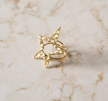 TILTIL Statement Star Adjustable Ring Gold - Things I Like Things I Love