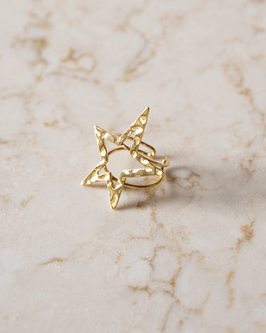 TILTIL Statement Star Adjustable Ring Gold - Things I Like Things I Love