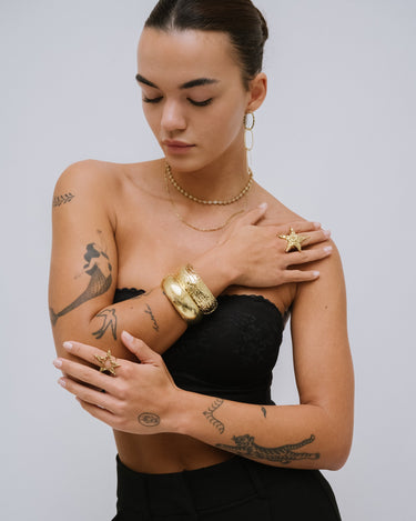 TILTIL Statement Star Adjustable Ring Gold - Things I Like Things I Love