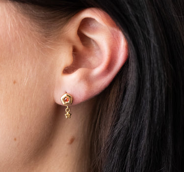 TILTIL Stella Stud Earrings Oranje Goud - Things I Like Things I Love