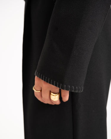 TILTIL Stitch Cropped Jacket Black - Things I Like Things I Love