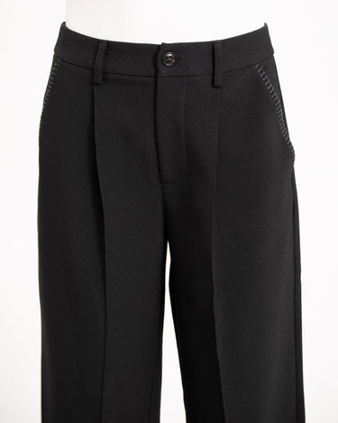 TILTIL Stitch Pintuck Pants Black - Things I Like Things I Love