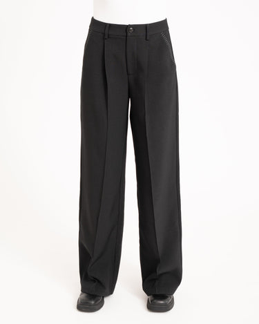 TILTIL Stitch Pintuck Pants Black - Things I Like Things I Love