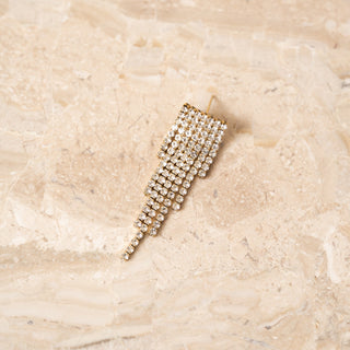 TILTIL Strass Disco Pointy Earrings Gold - Things I Like Things I Love