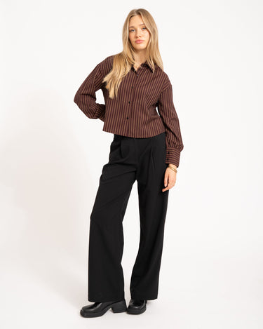 TILTIL Striped Anna Blouse Bordeaux - Things I Like Things I Love