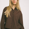TILTIL Striped Anna Blouse Bordeaux - Things I Like Things I Love