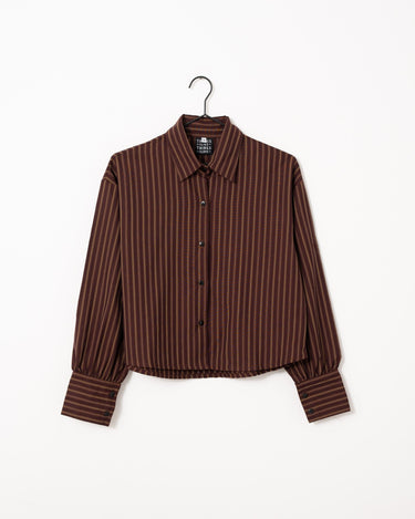TILTIL Striped Anna Blouse Bordeaux - Things I Like Things I Love