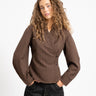TILTIL Striped Liana Blouse Bruin - Things I Like Things I Love