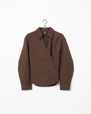 TILTIL Striped Liana Blouse Bruin - Things I Like Things I Love