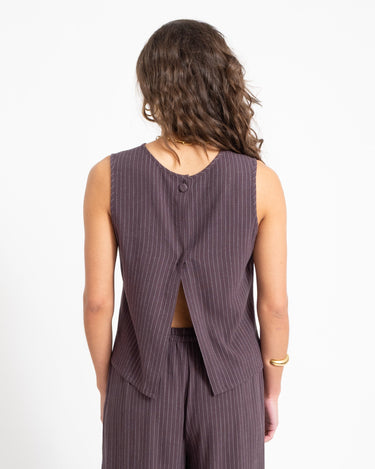 TILTIL Striped Lizzy Top Brown - Things I Like Things I Love
