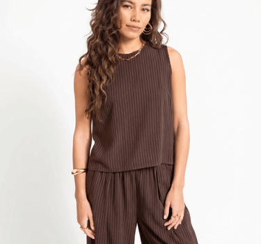 TILTIL Striped Lizzy Top Brown - Things I Like Things I Love