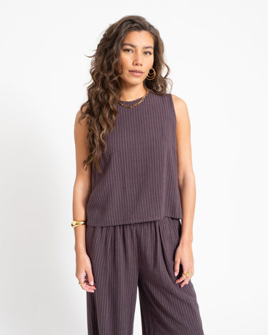 TILTIL Striped Lizzy Top Brown - Things I Like Things I Love