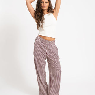 TILTIL Striped Loui Pants Bordeaux - Things I Like Things I Love