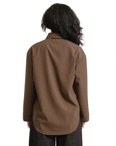 TILTIL Striped Quinty Blouse Brown - Things I Like Things I Love