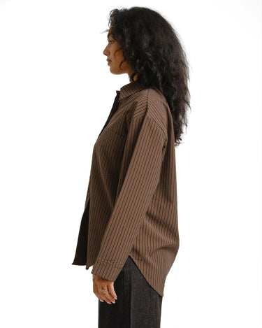 TILTIL Striped Quinty Blouse Brown - Things I Like Things I Love