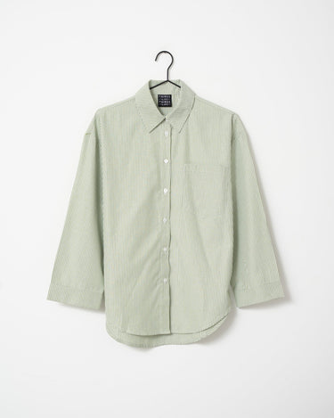 TILTIL Striped Quinty Blouse Light Green - Things I Like Things I Love