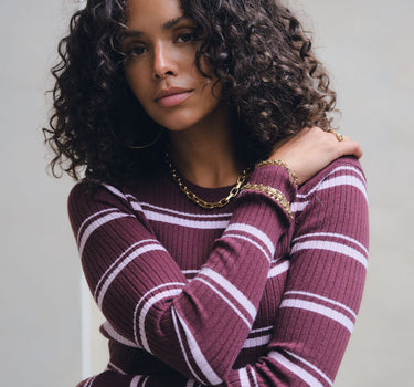 TILTIL Striped Roellie Ribknit Roze - Things I Like Things I Love