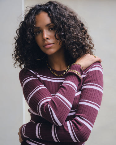 TILTIL Striped Roellie Ribknit Roze - Things I Like Things I Love