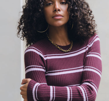 TILTIL Striped Roellie Ribknit Roze - Things I Like Things I Love