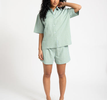 TILTIL Striped Silia Short Light Green - Things I Like Things I Love