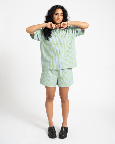 TILTIL Striped Silia Short Light Green - Things I Like Things I Love