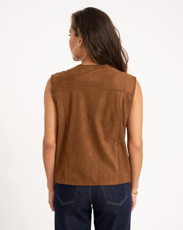 TILTIL Sue Gilet Cognac One Size - Things I Like Things I Love