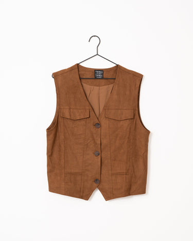 TILTIL Sue Gilet Cognac One Size - Things I Like Things I Love