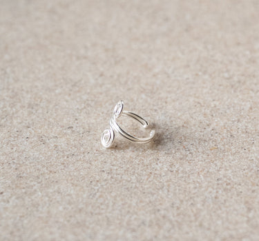 TILTIL Sunni Swirly Single Earcuff Silver - Things I Like Things I Love
