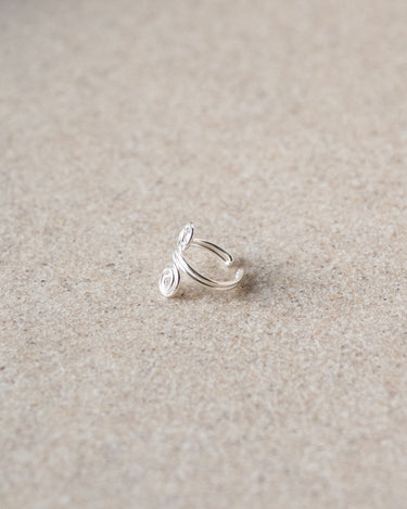TILTIL Sunni Swirly Single Earcuff Silver - Things I Like Things I Love
