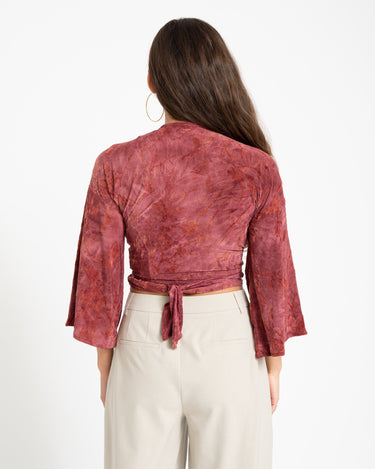 TILTIL Sunny Hibiscus Top Dark Pink - Things I Like Things I Love