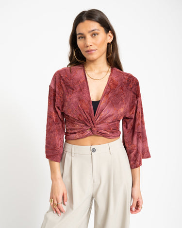 TILTIL Sunny Hibiscus Top Dark Pink - Things I Like Things I Love