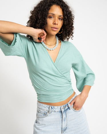 TILTIL Sunny Linen Top Mint One Size - Things I Like Things I Love
