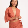 TILTIL Sunny Linen Top Pomegranate One Size - Things I Like Things I Love