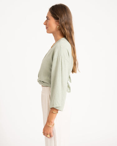 TILTIL Sunny Linen Top Salvia One Size - Things I Like Things I Love