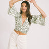 TILTIL Sunny Top Green White Zebra Print - Things I Like Things I Love