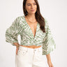 TILTIL Sunny Top Green White Zebra Print - Things I Like Things I Love