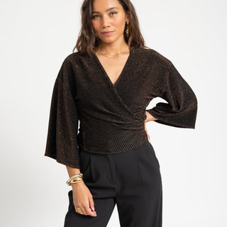 TILTIL Sunny Velvet Checkered Gold One Size - Things I Like Things I Love