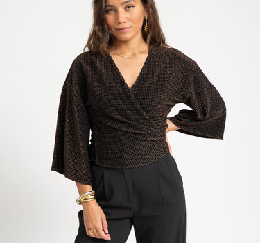 TILTIL Sunny Velvet Checkered Gold One Size - Things I Like Things I Love