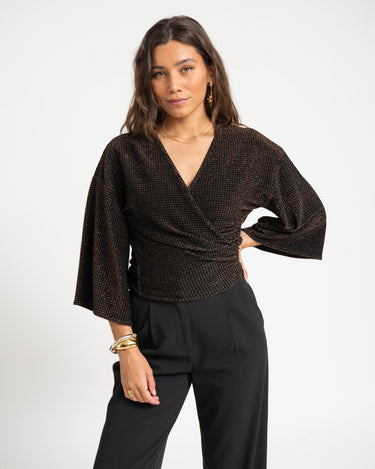 TILTIL Sunny Velvet Checkered Gold One Size - Things I Like Things I Love