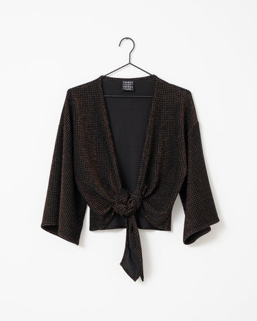 TILTIL Sunny Velvet Checkered Gold One Size - Things I Like Things I Love