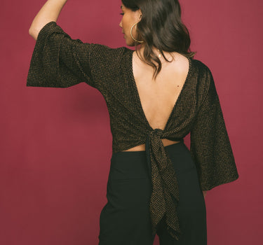 TILTIL Sunny Velvet Checkered Gold One Size - Things I Like Things I Love