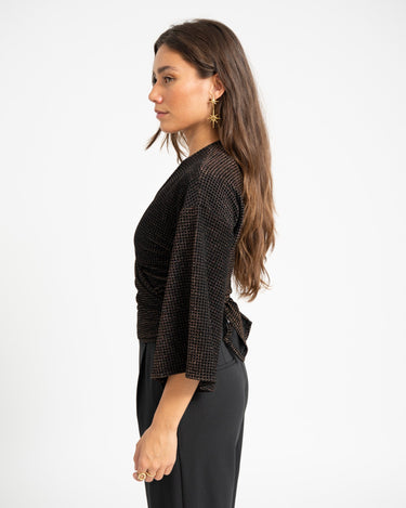 TILTIL Sunny Velvet Checkered Gold One Size - Things I Like Things I Love