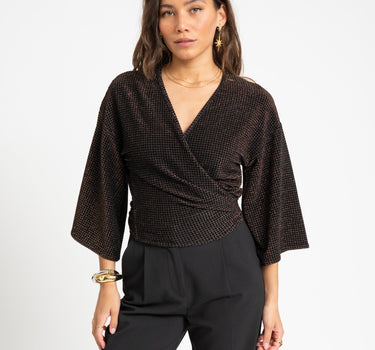 TILTIL Sunny Velvet Checkered Gold One Size - Things I Like Things I Love