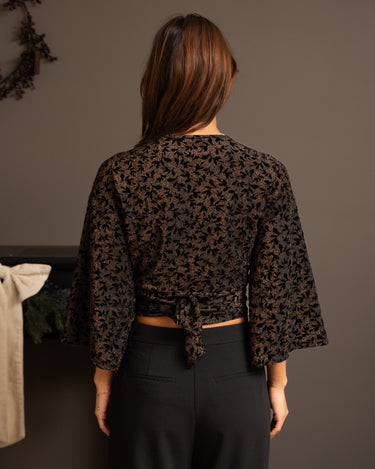 TILTIL Sunny Velvet Floral Brown One Size - Things I Like Things I Love