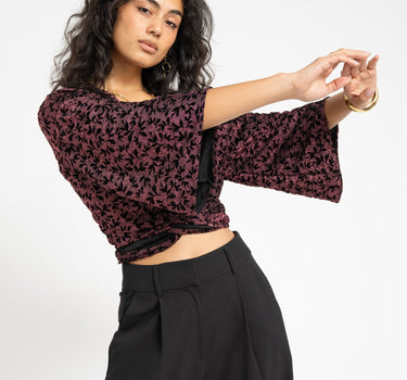 TILTIL Sunny Velvet Floral Pink One Size - Things I Like Things I Love