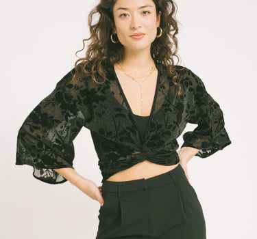 TILTIL Sunny Velvet Mesh Black One Size - Things I Like Things I Love