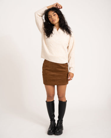 TILTIL Sussy Skirt Suede Cognac - Things I Like Things I Love