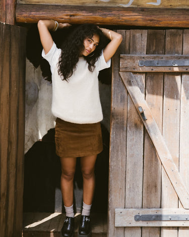 TILTIL Sussy Skirt Suede Cognac - Things I Like Things I Love