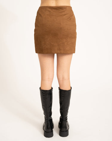 TILTIL Sussy Skirt Suede Cognac - Things I Like Things I Love