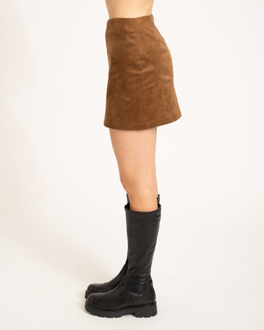 TILTIL Sussy Skirt Suede Cognac - Things I Like Things I Love